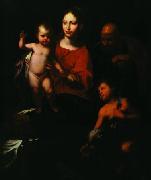 Bernardo Strozzi Holy Family with St. John the Baptist Spain oil painting artist